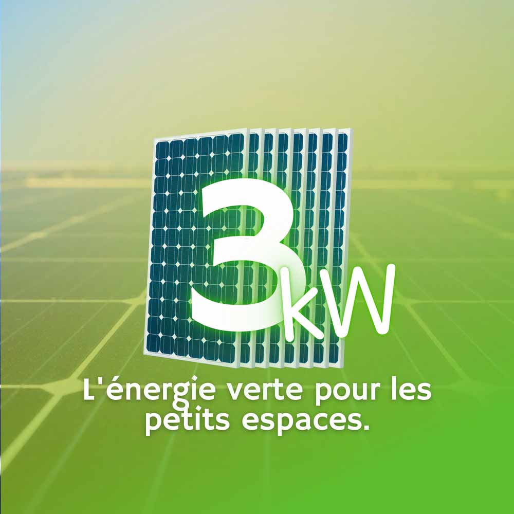 Installation photovoltaïque de 3 kWc