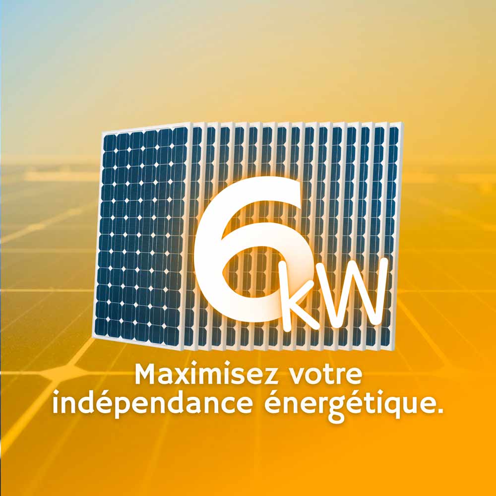 Installation photovoltaïque de 6 kWc